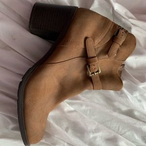 Brown Heeled Booties